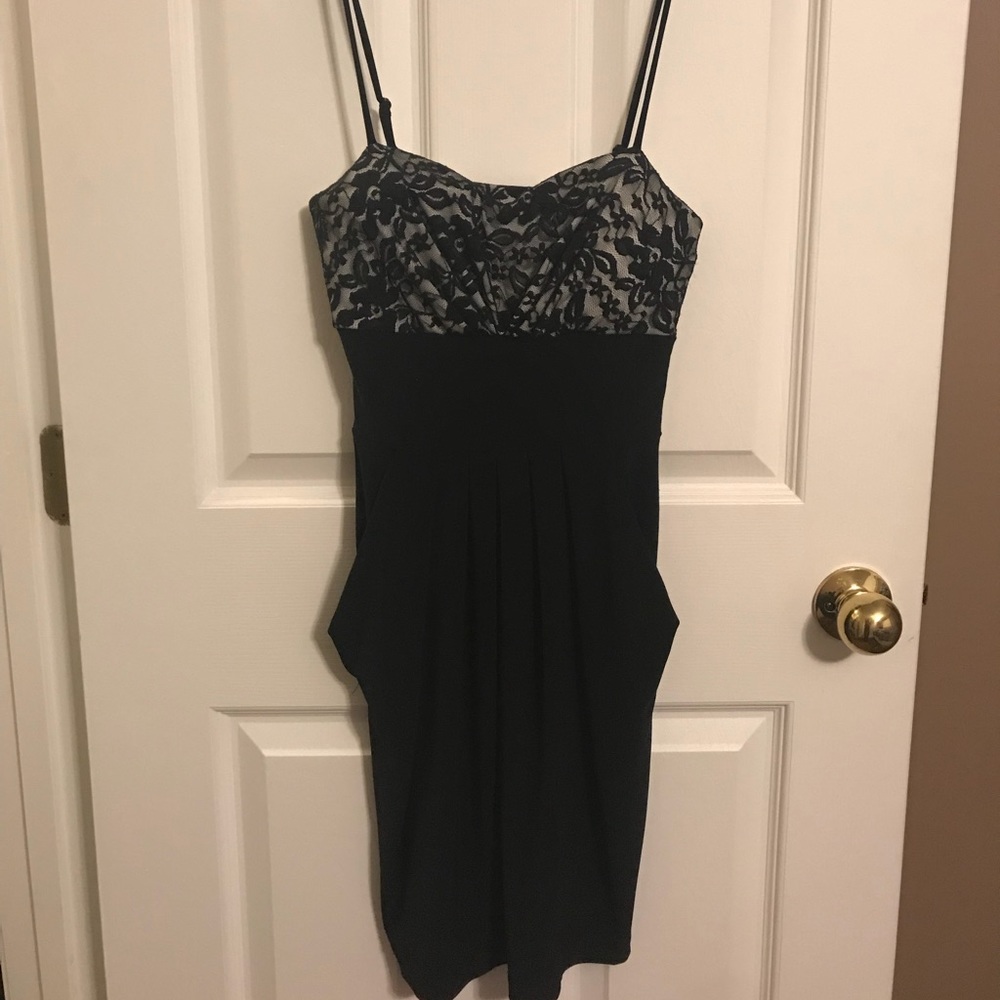 Cute black&white lace cocktail dress. Worn once